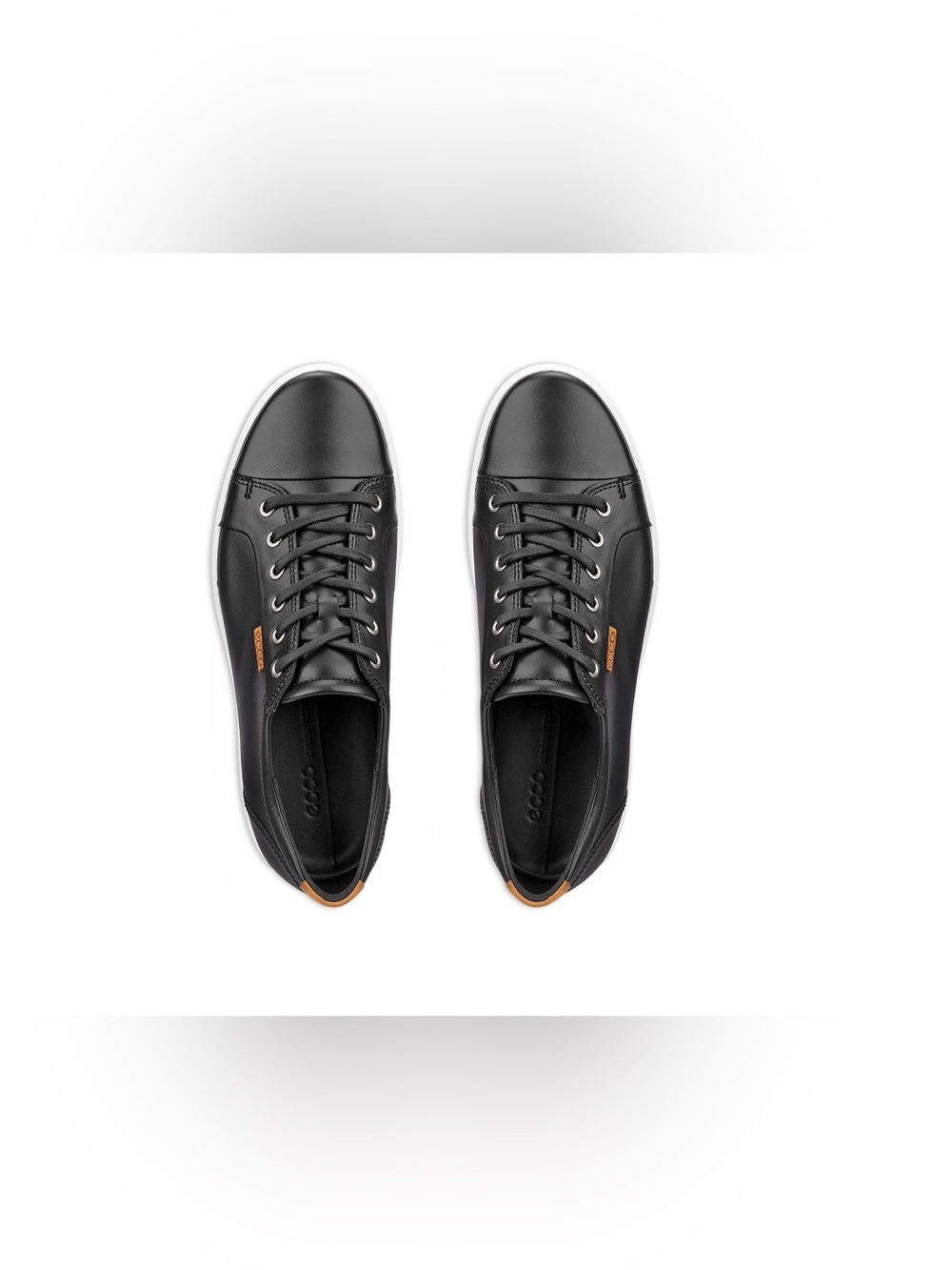 ECCO Soft 7 M Street Sneakers Black Leather Shoes - Men's EU 43 (US 9 - 9.5)